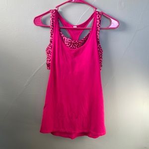 Lululemon size 4 pink all sport support racerback tank athletic sport workout